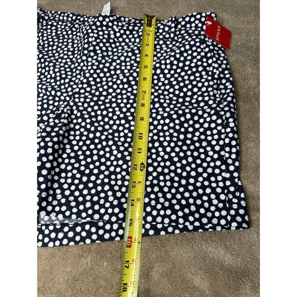 SPANX Sunshine Shorts 6" Navy Painted Dot Women's Size XL - Picture 7 of 14